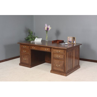 GO-3189 Executive Desk with Raised Panel Back