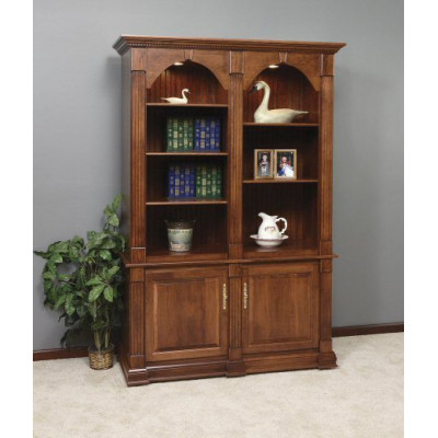 GO-3234 Twin Crescent Moon Executive Bookcase