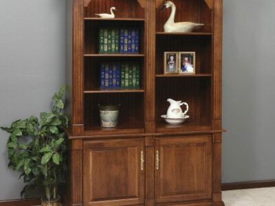 GO-3234 Twin Crescent Moon Executive Bookcase