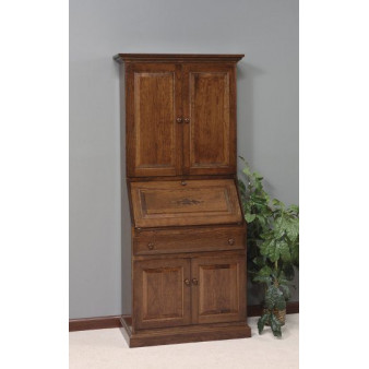 GO-3235 Deluxe Secretary Desk with Raised Panels