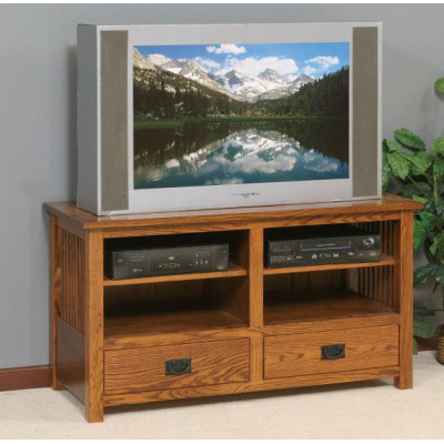 Mission Slat Plasma TV Console