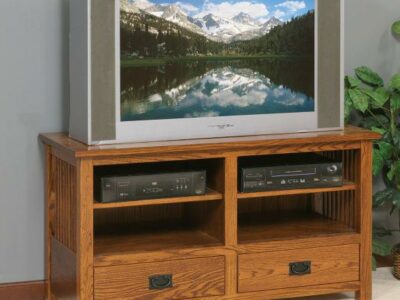 Mission Slat Plasma TV Console