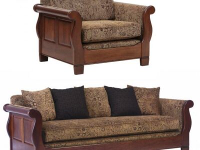 Sleigh Sofa and Chair