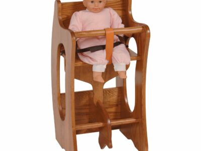 Three in One, Rocking horse, desk, high chair.