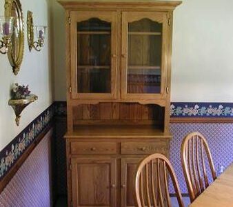 40" Oak hutch