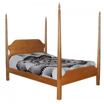 CWF400 Shaker Bedroom Set Pencil Post Bed