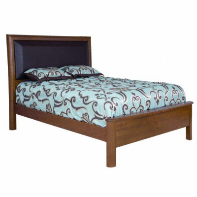 Meridean Bedroom Collection Leather Panel Bed