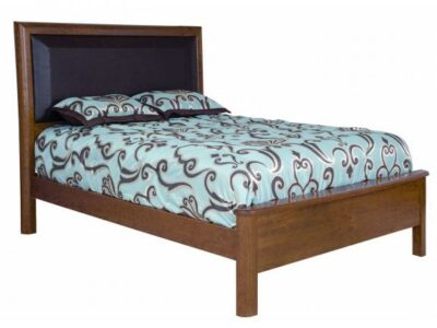 Meridean Bedroom Collection Leather Panel Bed