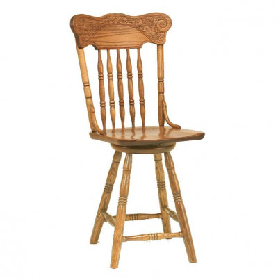 Spring Meadow Pressback Swivel Bar Stools