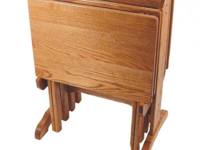 5197 Oak Wood TV Trays