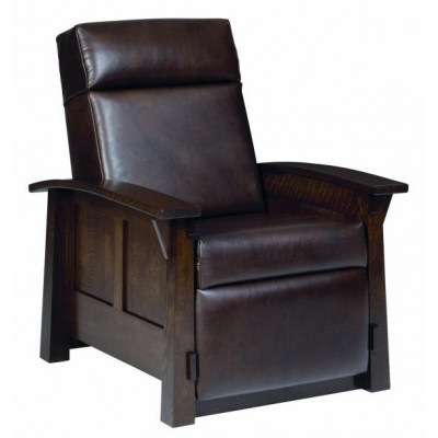 5600 Wood Leather Recliner