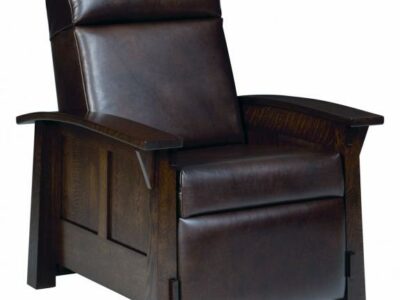 5600 Wood Leather Recliner