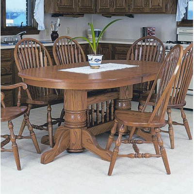 Double Pedestal Oval Table Collection 60 Oval Dining Table