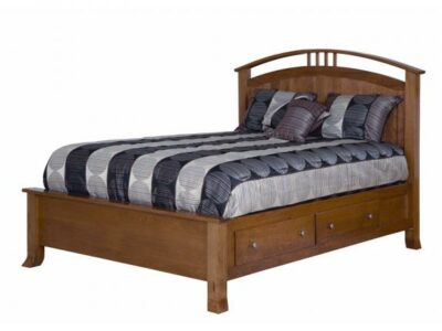CWF 700 Crescent Bedroom Set Panel Storage Bed