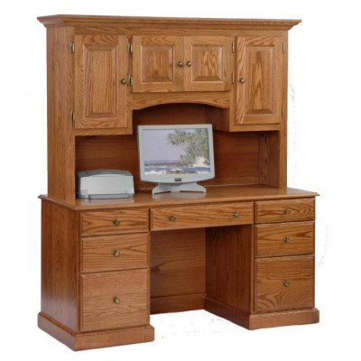 778 Oak Desk with Hutch