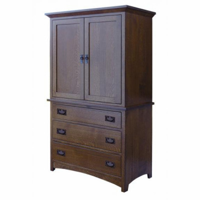 Empire Mission Bedroom Set 2 Piece Armoire