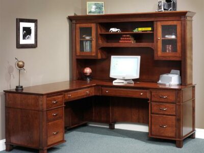 850 Arlington L-Shaped Desk with 840 72" Hutch