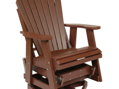 Poly, Outdoor Swivel Glider Adirondack