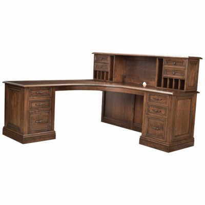 AD76 Angelo Corner Desk with Hutch
