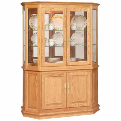 Angled Double Door Curio 2058