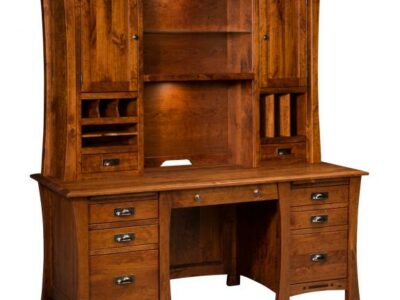 LA-322 Arts & Crafts Desk with Hutch