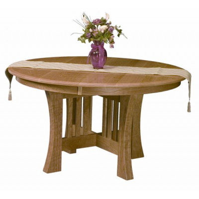 Arts and Crafts Round Dining Table