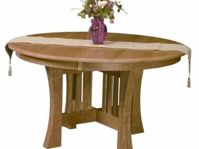 Arts and Crafts Round Dining Table