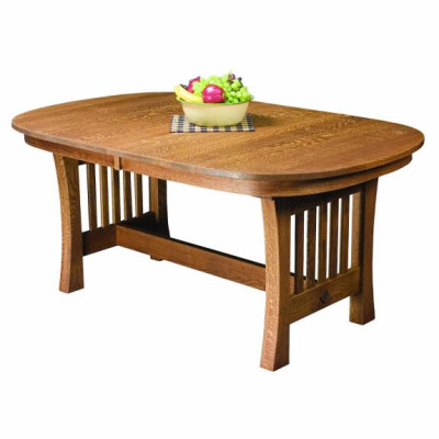 Arts and Crafts Trestle Table