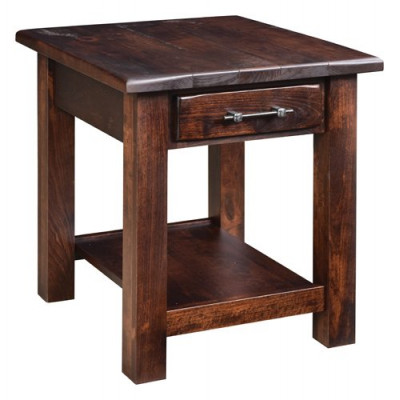 BF-2224-DS Barn floor end table