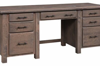 Barn Floor Double Pedestal Desk