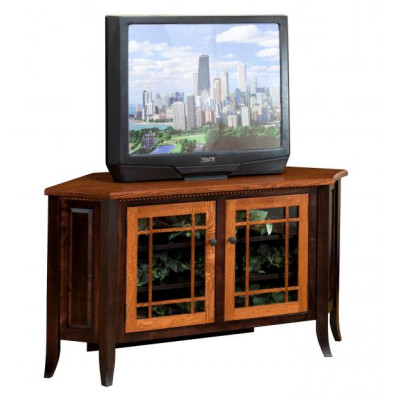 BH-55730-C2 2 Tone Corner TV Stand