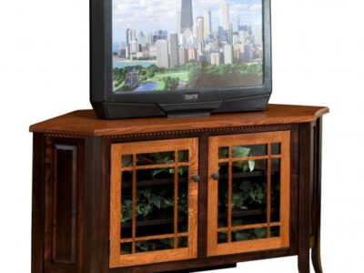 BH-55730-C2 2 Tone Corner TV Stand