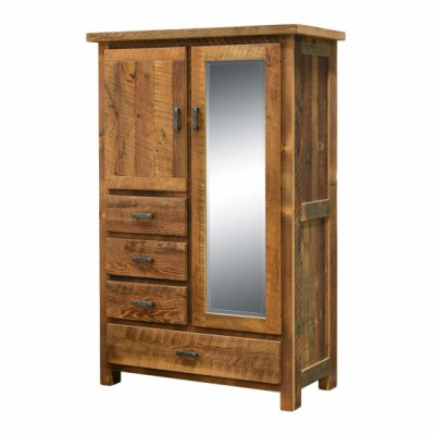 Barnwood Farmhouse Bedroom Set 336 4 Drawer Armoire