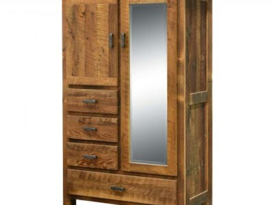 Barnwood Farmhouse Bedroom Set 336 4 Drawer Armoire