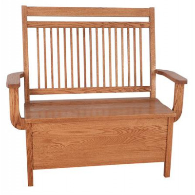 AJW6538 Bay Hill Bench with 12" deep storage