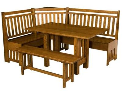 AJW3000 Bay Hill Slat Breakfast Nook Table