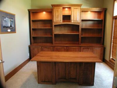 Wall Unit with Executive Desk