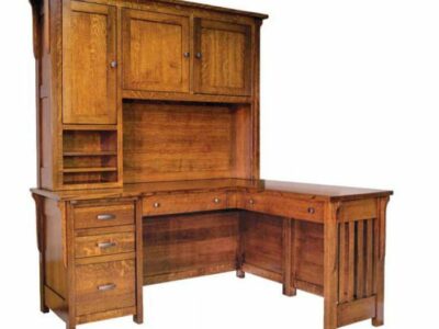 BO6456 Boston Corner Desk with Hutch