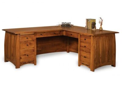 FVD-7872L-BC Boulder Creek L-Shaped Desk