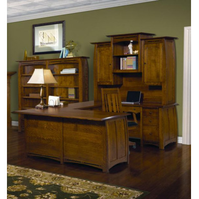 FVD-9678UHT-BC Boulder Creek 4 Piece Desk
