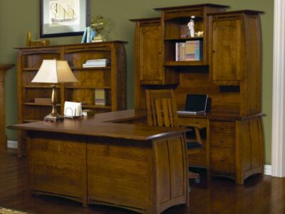 FVD-9678UHT-BC Boulder Creek 4 Piece Desk