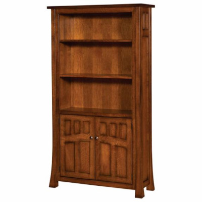 BFB4014OD Bridgefort Mission Bookcase with Doors