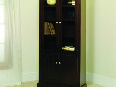 A-3272D Country Lane with Glass Top and Wood Doors