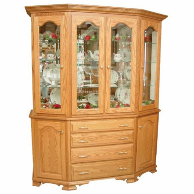 Cantilever Oak Hutch