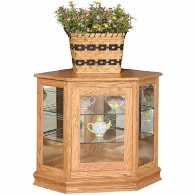 Console Deluxe Corner Curio Cabinet 2037
