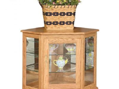 Console Deluxe Corner Curio Cabinet 2037