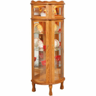Bonnet Top Corner Curio Cabinet 2018