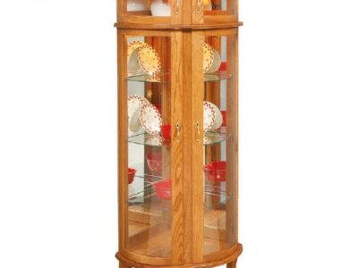 Bonnet Top Corner Curio Cabinet 2018