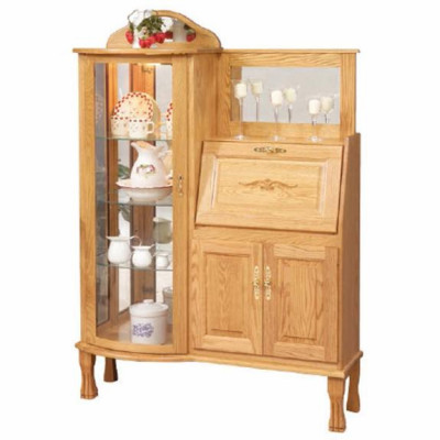 2028 Curio with Secretary Desk