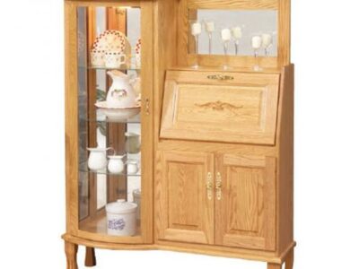2028 Curio with Secretary Desk